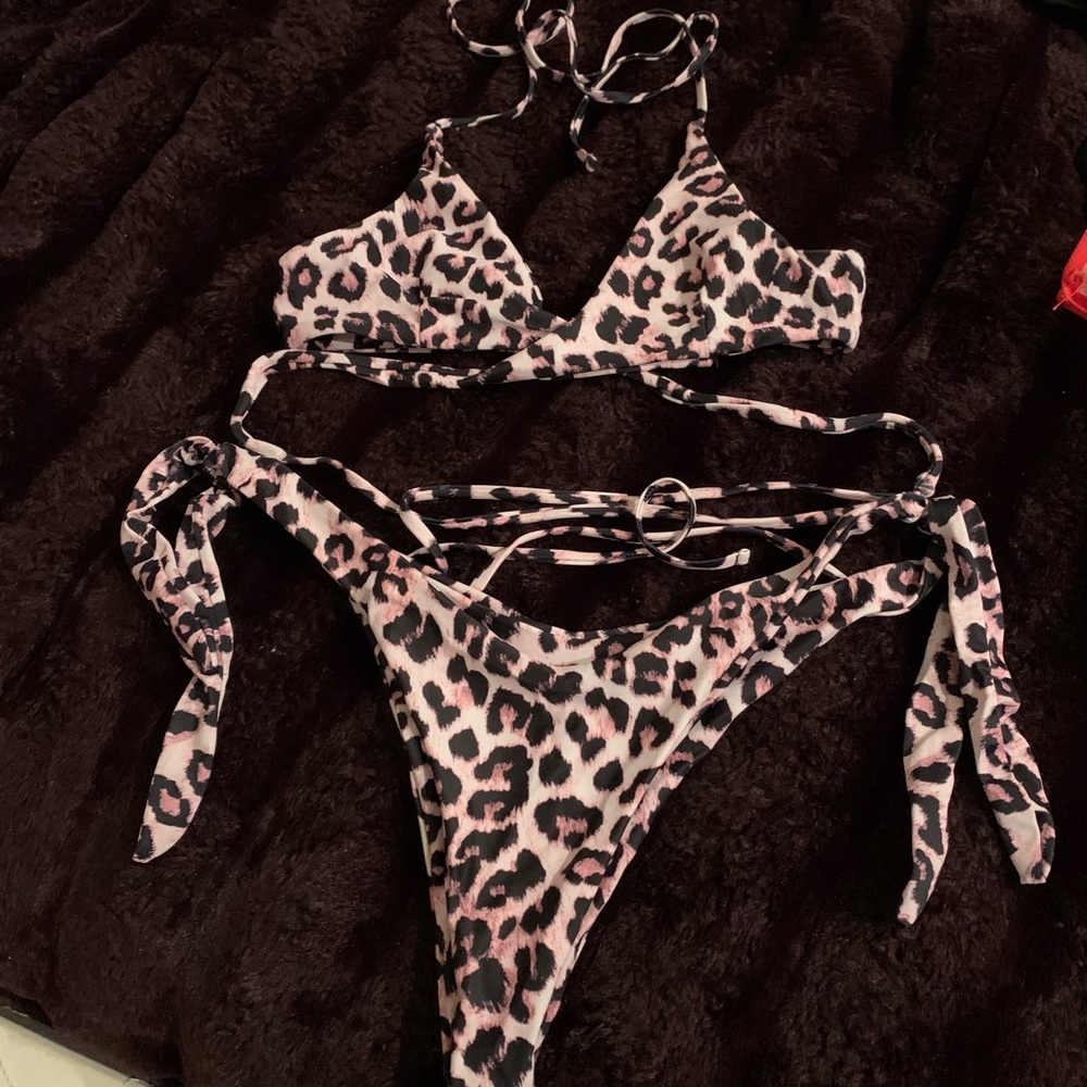 Leopard Print Bikini Set